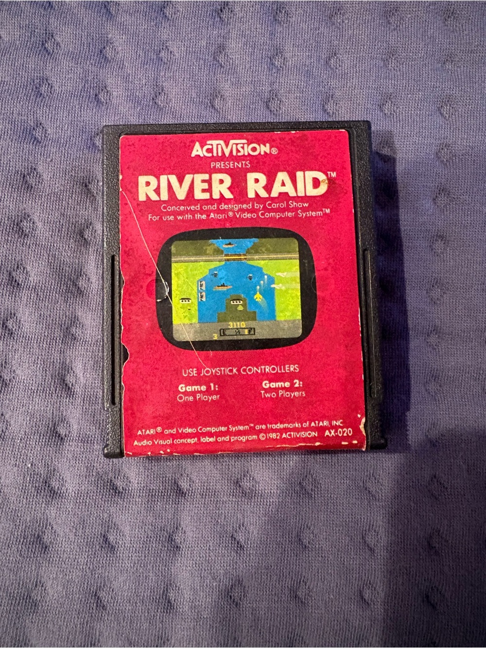 Activision River Raid Atari Game Cartridge vintage collectable 1982